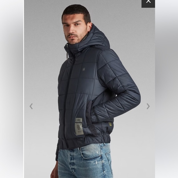 Men’s G-Star Raw Meefic Square Quilted Hooded Jacket - Picture 3 of 5